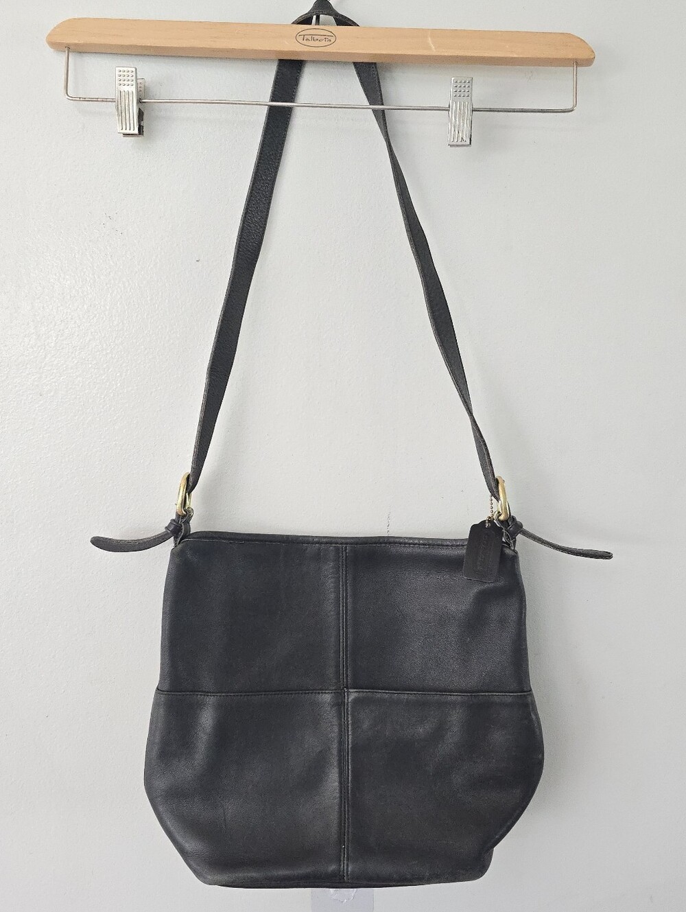 COACH Vintage Leather Soho Rivington 4141 Shoulder/Hobo Bag Black - Picture 1 of 16